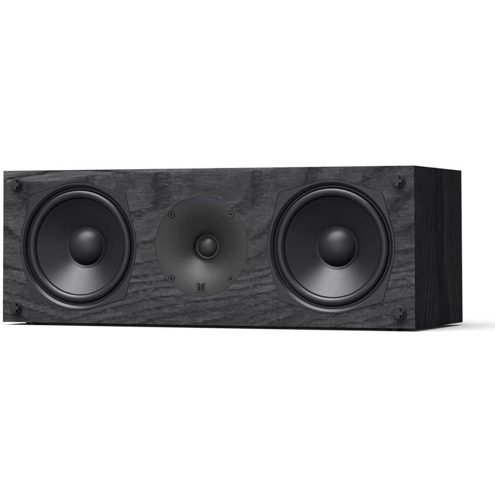 image:imageMonolith C5 Center Channel Speaker Black Each Powerful Woofers Punchy Bass High Performance Audio for Home Theater System Audition Series